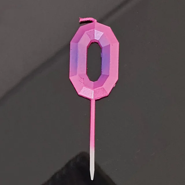 Valentine's Day Romantic Colorful Digital Candle Colorful Number 0 - Shop at LoveMi