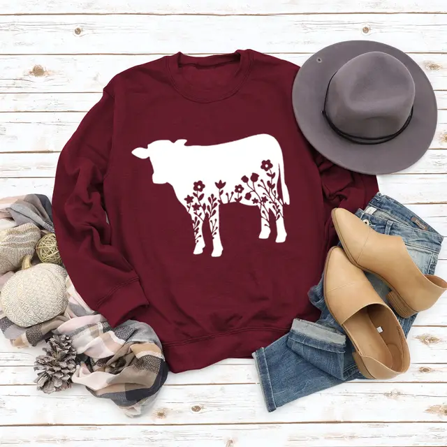 Independent Round Neck Loose Sweater Wine Red - Shop at LoveMi