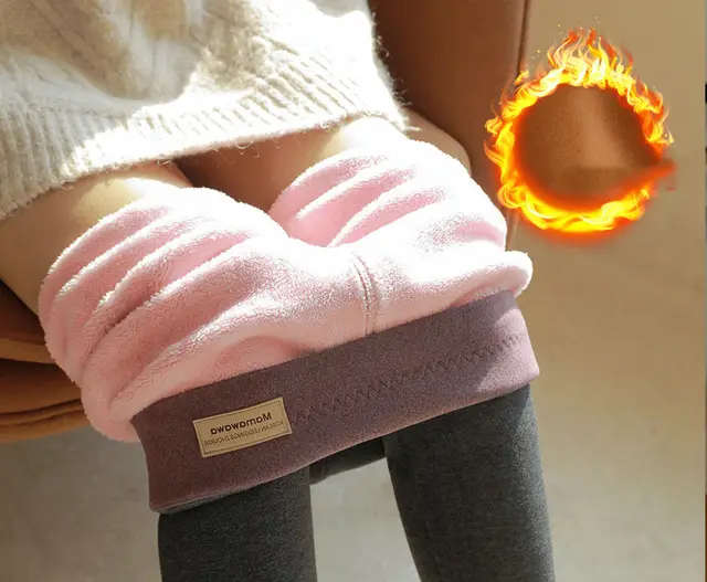 Sherpa Fleece Warm Pants Women Outerwear Grey Grey - Shop at LoveMi