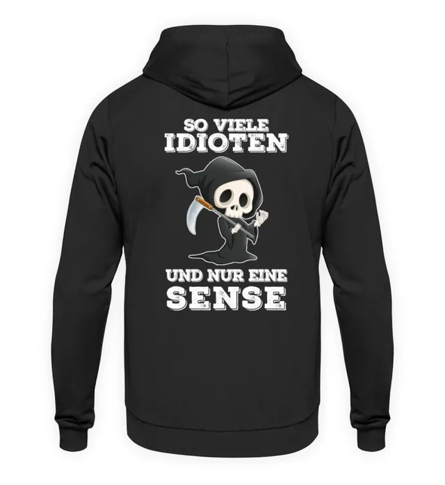Korean Loose Hoodie Printed Long Sleeve Slouchy Style Black - Shop at LoveMi