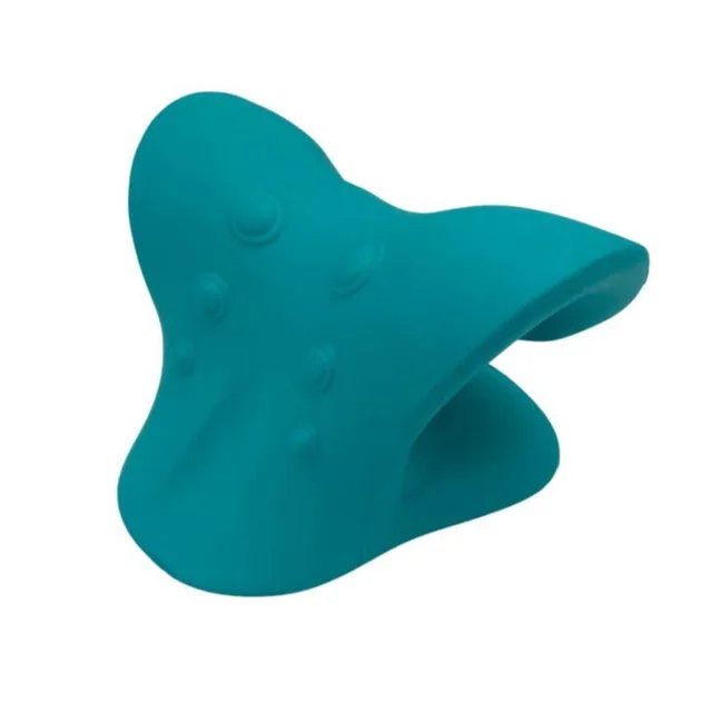 Cervical Spine Stretch Gravity Muscle Relaxation Traction Neck Stretcher Shoulder Massage Pillow Relieve Pain Spine Correction Light Green - Shop at LoveMi