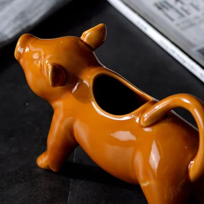 Cartoon Character Ceramic Animal With Handle Small Milk Pot Coffee Colored Pig - Shop at LoveMi
