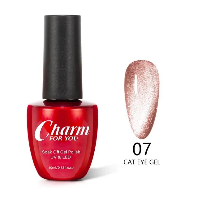 New Crystal Cat Eye Series Nail Polish Gel Ice Transparent Silver White Wide Cat Eye Smoothie Moonstone Cat Eye Gel Polish 07Color - Shop at LoveMi