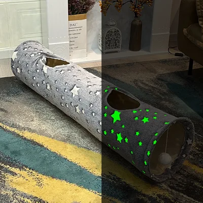 Glow In The Night Of Rolling Dragon Cat Tunnel Five Pointed Star - Shop at LoveMi