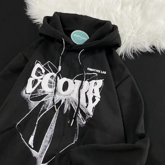 No Pilling American Lazy Wind Coat Jacket Black - Shop at LoveMi