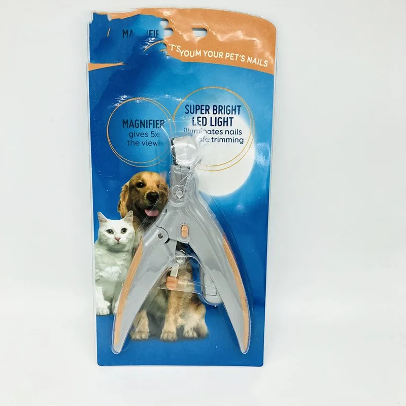 Pet LED With Light Nail Scissors Dogs And Cats Cleaning Scissors Beauty Luminous Nail Clippers Clamshell Packaging - Shop at LoveMi
