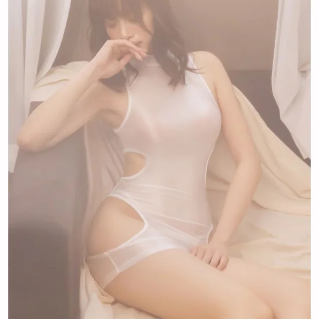 Sexy Perspective High Elastic Cut Out Hip Wrap Dress White - Shop at LoveMi