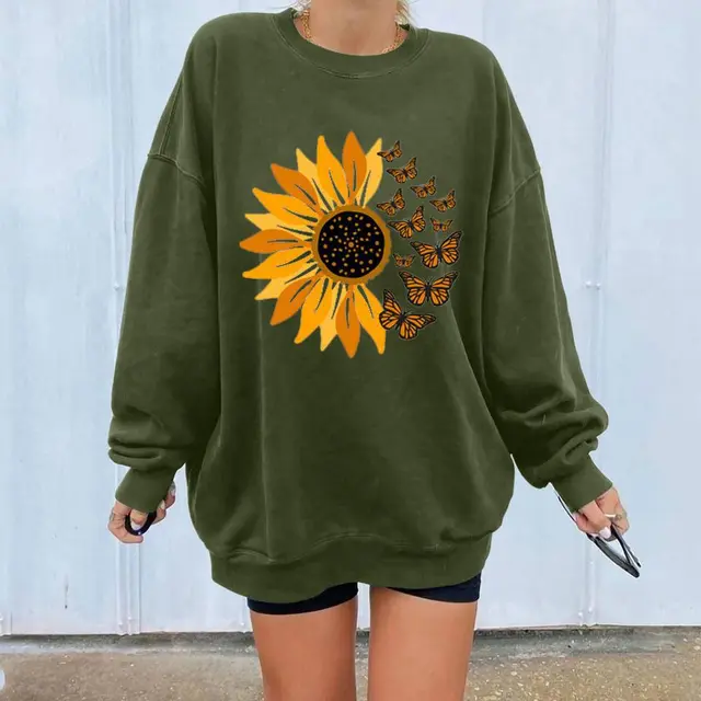 Fashion Autumn And Winter Pullover Women Green - Shop at LoveMi