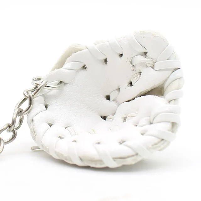 Creative Baseball Glove Keychain Bag White - Shop at LoveMi