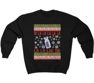 Women's Printed Christmas T-shirt Short Sleeve - Black