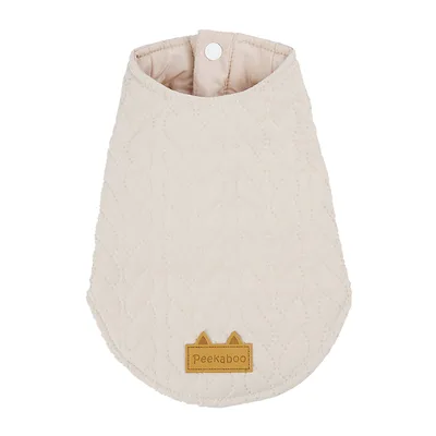 Autumn And Winter Warm Jacquard Button Two piece Cotton Padded Clothes Apricot - Shop at LoveMi