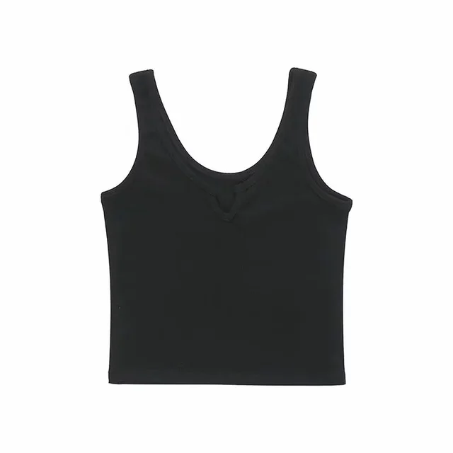Basic All matching Outdoor Vest Summer Ins Style American Retro Girl's Age reducing Scheming Crop top Spaghetti strap Top Black - Shop at LoveMi