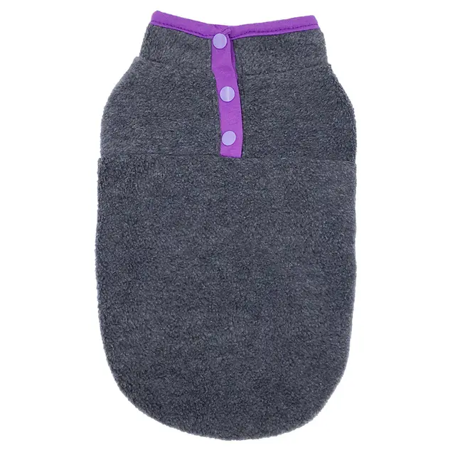 Pet Clothes Dog Clothing Polar Fleece Dark Gray - Shop at LoveMi