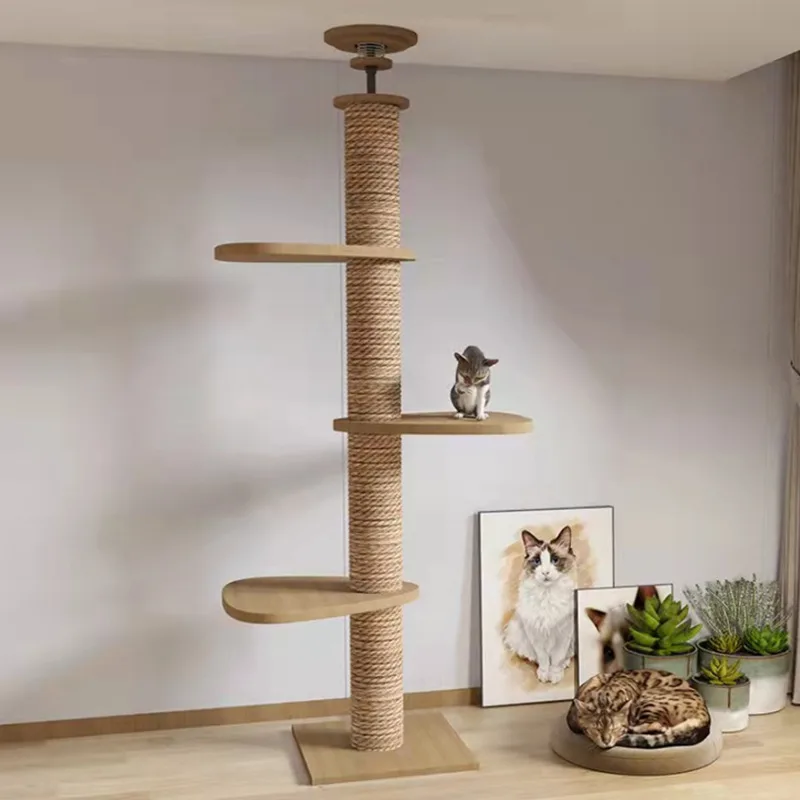 Solid Wood Column Cat Climbing Frame Toy Style A - Shop at LoveMi