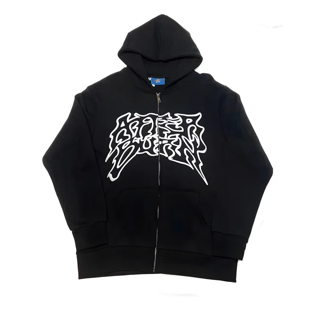 Men's Fashion Cardigan Hoodie Hip hop Sweater Black - Shop at LoveMi