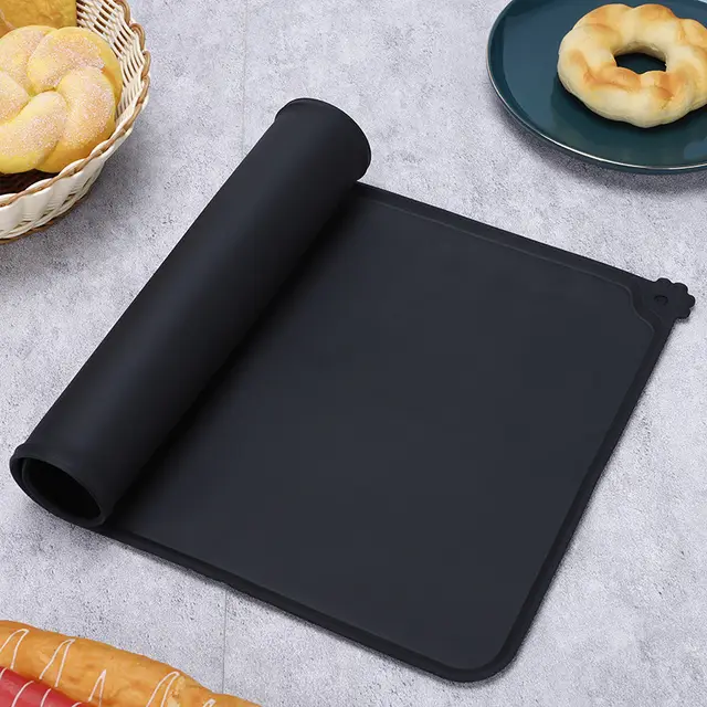 Silicone Paw Pads With Holes Dog And Cat Food Utensils Placemats Black - Shop at LoveMi