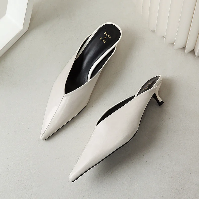 Simple Pointed Short And Sandals Are Versatile White - Shop at LoveMi