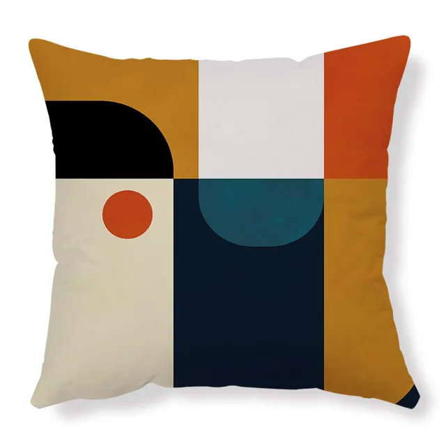 Simple Geometric Abstract Pattern Sofa Backrest Cushion Cover Bz32815 Color - Shop at LoveMi
