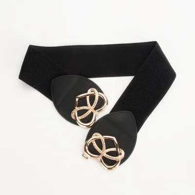 New Ladies Elastic Waistband Fashion All match Decoration Black - Shop at LoveMi