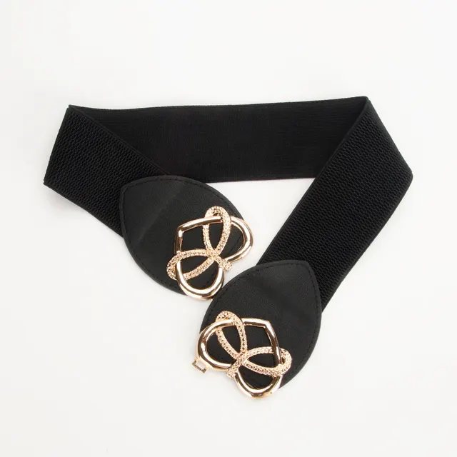 New Ladies Elastic Waistband Fashion All match Decoration Black - Shop at LoveMi