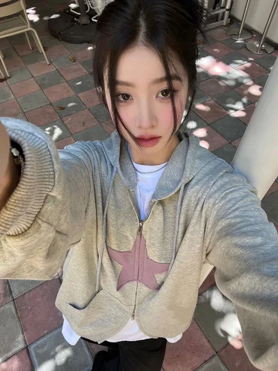 Early Autumn Thin Design Sense Of Loose Lazy Wind Oldschool Cardigan Coat Grey - Shop at LoveMi