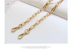 Fashion Women's Bag Underarm Single Shoulder Chain - Gold Large Size 60Cm