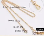 Style3 Straight Gold 120Cm