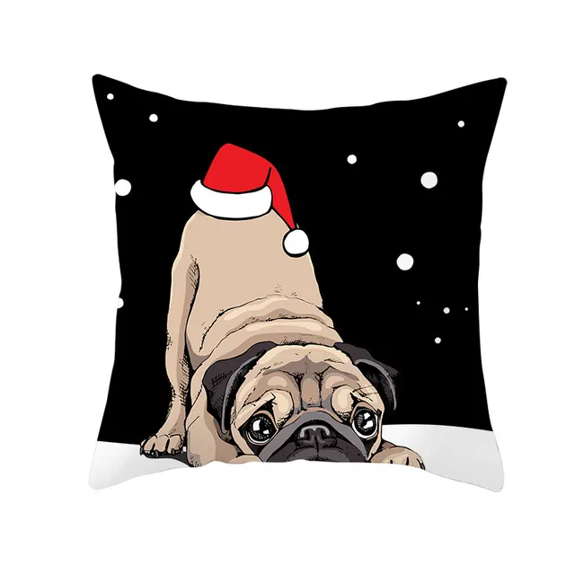 Pet Printing Christmas Peach Skin Fabric Pillow Cover Tpr228 16 - Shop at LoveMi