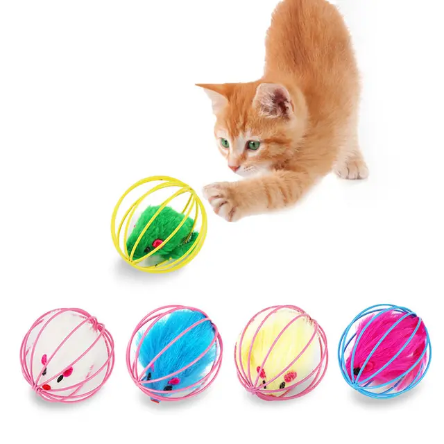 Cage Mouse Cat Toy Plush Pet Supplies Random Color - Shop at LoveMi