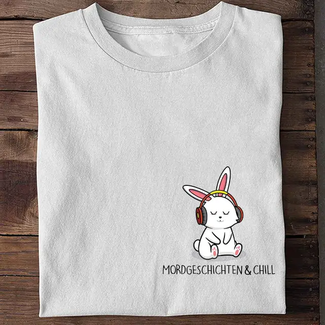 Murder Story Cold Rabbit Chest Shirt Unisex White - Shop at LoveMi