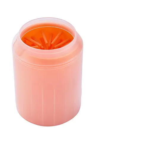 Pet Foot Washing Cup Dogs And Cats Automatic Claw Washing Cleaning Gadget Orange - Shop at LoveMi