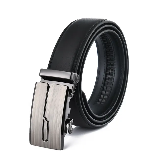 Men's Fashion Casual Automatic Buckle Belt 039 Black - Shop at LoveMi