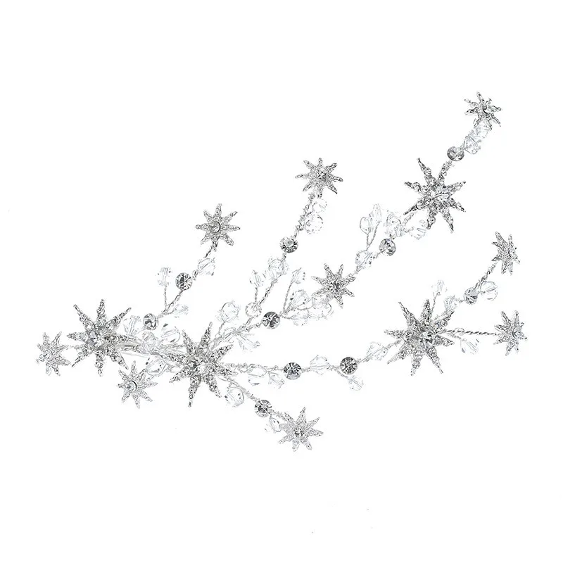 Ins Wedding Dress Accessories Bridal Headdress Silver - Shop at LoveMi