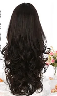 Long Curly Hair Wig Sheath Light Brown - Shop at LoveMi