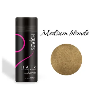 Hair Building Fibers Keratin Thicker Anti Hair Loss Products Concealer Refill Thickening Fiber Hair Powders Growth - Med Gold