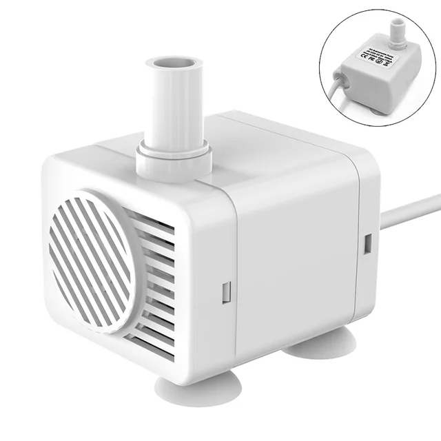 Pet Water Dispenser Accessories Round Square Transparent Water Adjustable Water Flow Resistance Dry Burning Automatic Circulating Water Usb - Shop at LoveMi