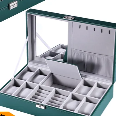 Simple And Creative Leather Watch Storage Box Green Skylight - Shop at LoveMi