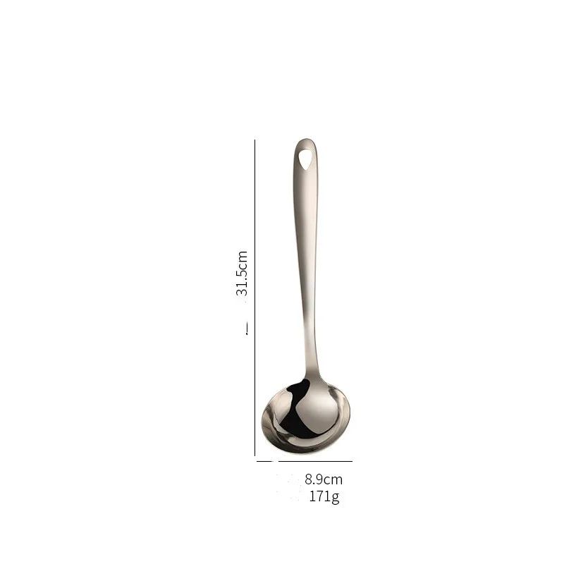 Thickened 430 Stainless Steel Kitchen Utensils A Soup Spoon - Shop at LoveMi