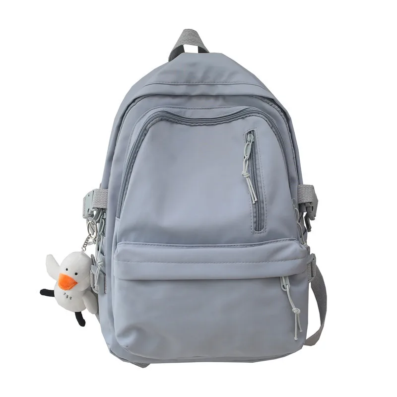 Korean Version Of Bright Face Leisure Outdoor Travel Backpack Women's Bag Blue - Shop at LoveMi