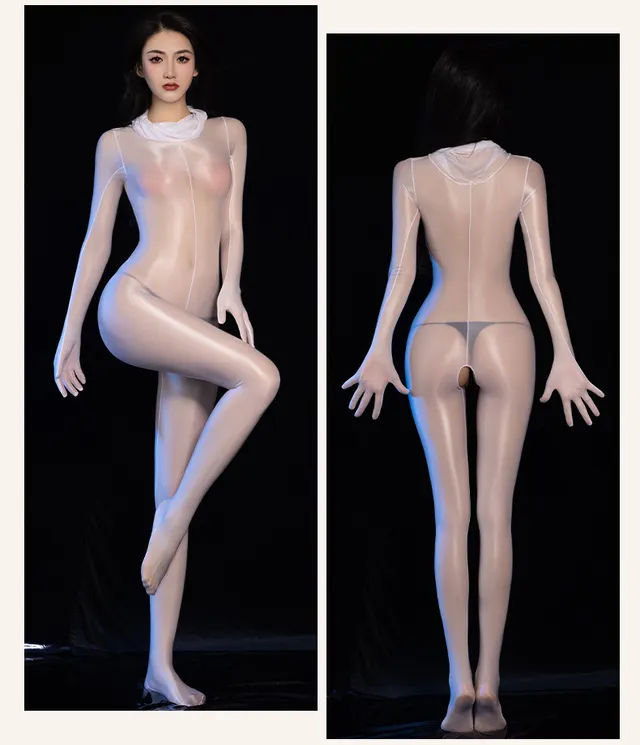 New Popular Perspective Skinny Bodysuit Intimate Lingerie Girl White - Shop at LoveMi