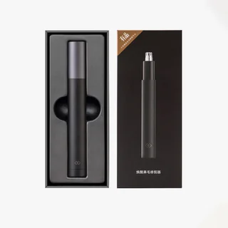 White Mini Whole Body Wash Nose Hair Remover Small Portable Nose Hair Trimmer - Black