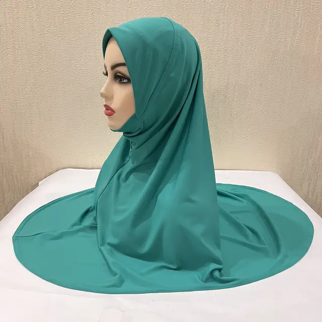 Gentle Thin Face Solid Color Turban Hat Malay Gauze Scarf G - Shop at LoveMi