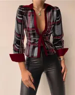 Wine Red Grid