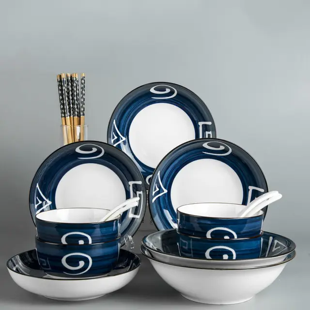 Ceramic Japanese Style Set Household Gift Onychia2 - Shop at LoveMi