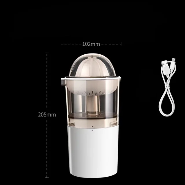 Portable Blender Electric Orange Press Mini Fruit Juicer Manual Juicer Cup Wireless Portable Juicer Bucket Juicer Kitchen Gadgets White - Shop at LoveMi