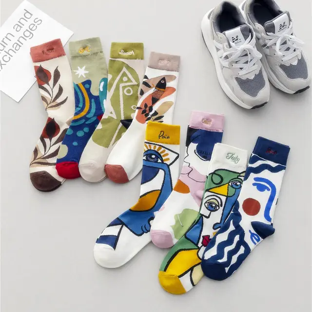 Medium Length Combed Cotton Socks Set - Shop at LoveMi