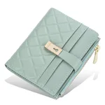 Purse Women's Short Omnibus Multi-card Wallet Zipper Wallet - Green