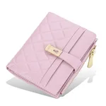 Purse Women's Short Omnibus Multi-card Wallet Zipper Wallet - Purple