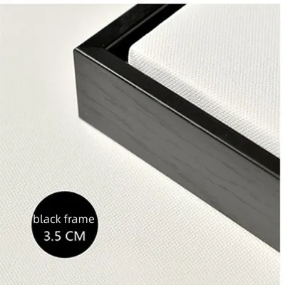 Frame Oil Painting Decorative Wood L Shape Black - Shop at LoveMi