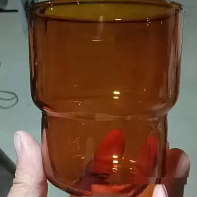 High Borosilicate Glass Collapsible Cup Amber Premium - Shop at LoveMi